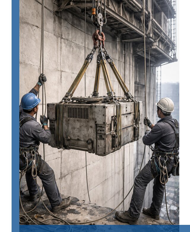 Такелажные работы на высоте, подъем и монтаж грузов в Каменске-Уральском