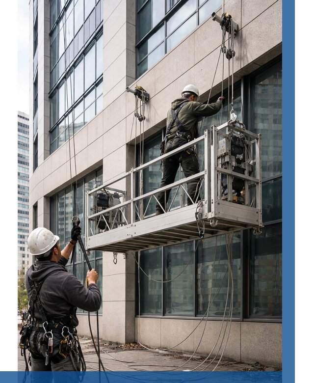 Монтаж и подъем фасадной люльки в Каменске-Уральском от 12766 р. | ВЫСОТНИК-Кмн