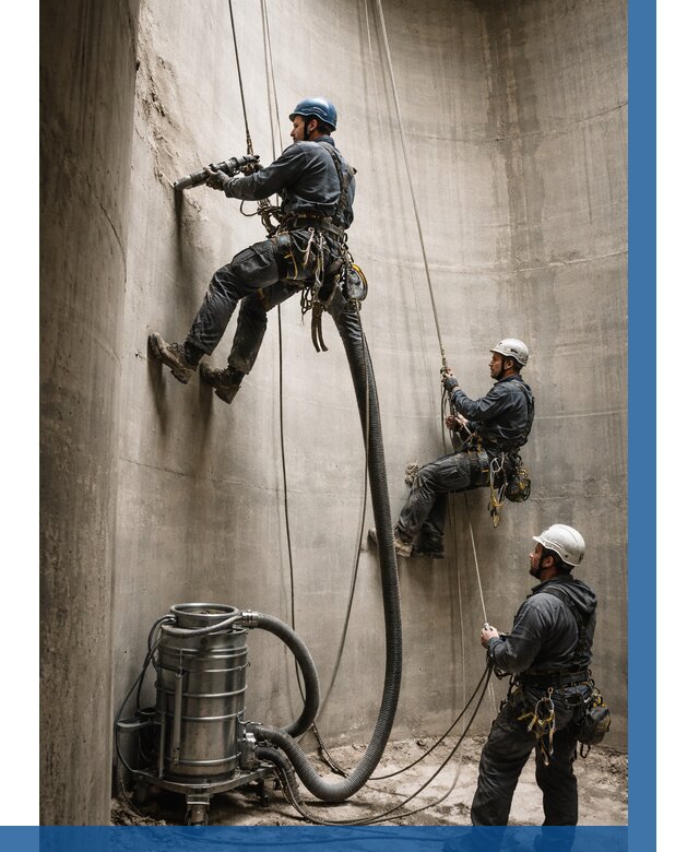 Зачистка силосов в Каменске-Уральском от 4787 р. Договор и смета ВЫСОТНИК-Кмн