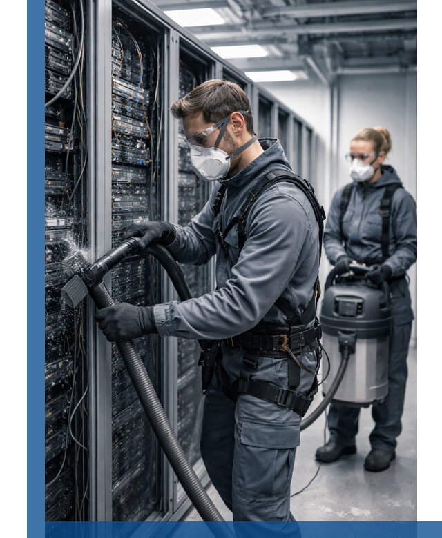 Обеспыливание серверной комнаты в Каменске-Уральском, профессиональная очистка