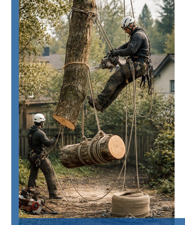 Валка деревьев частями в Каменске-Уральском, безопасно и аккуратно