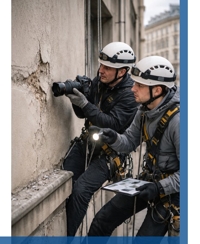 Фотофиксация дефектов фасада в Каменске-Уральском от 4787 р. | ВЫСОТНИК-Кмн