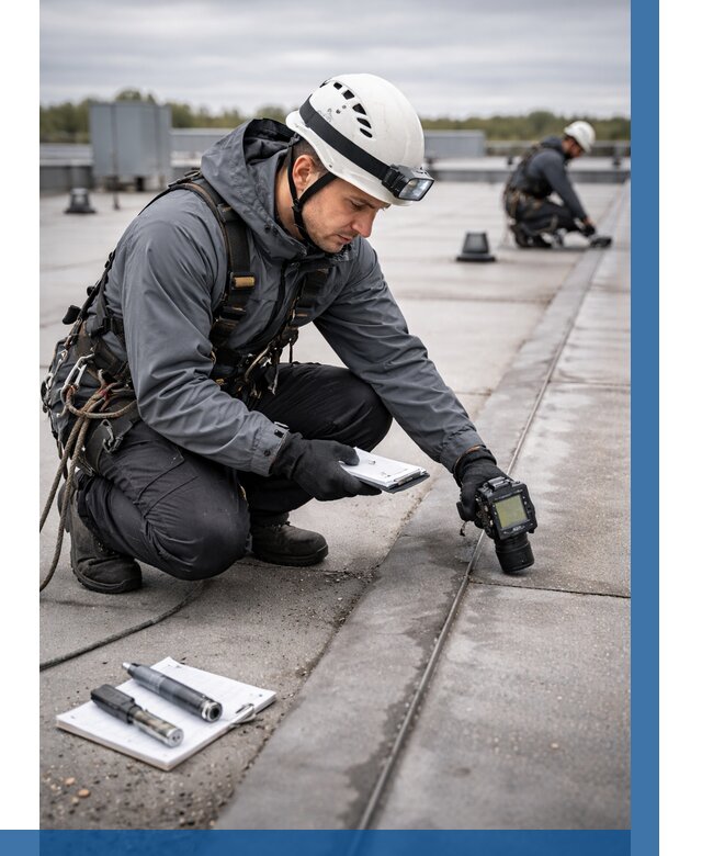 Обследование кровли на протечки в Каменске-Уральском от 4787 р. | ВЫСОТНИК-Кмн