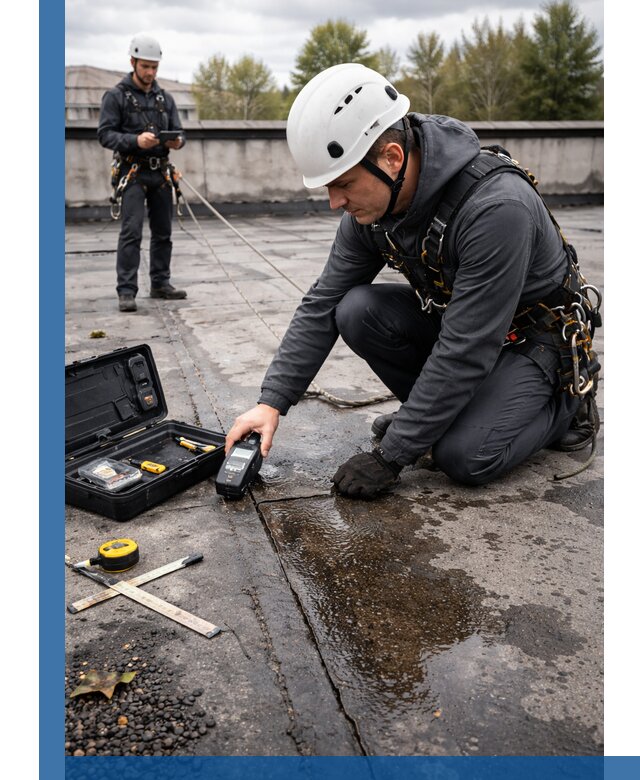 Обследование кровли на протечки и выявление дефектов в Каменске-Уральском