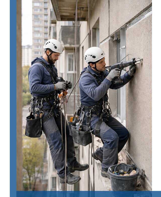 Промышленные альпинисты высотные работы и монтаж в Каменске-Уральском